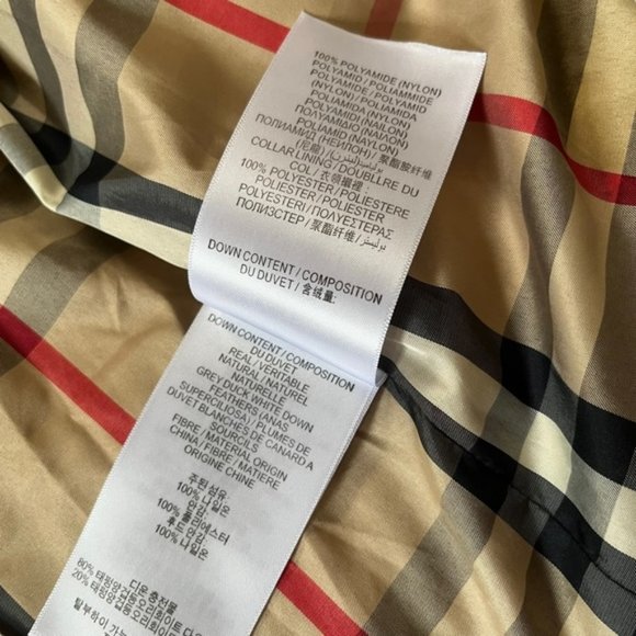 Blue Burberry Children Puffer Jacket Size 12 - Picture 8 of 12